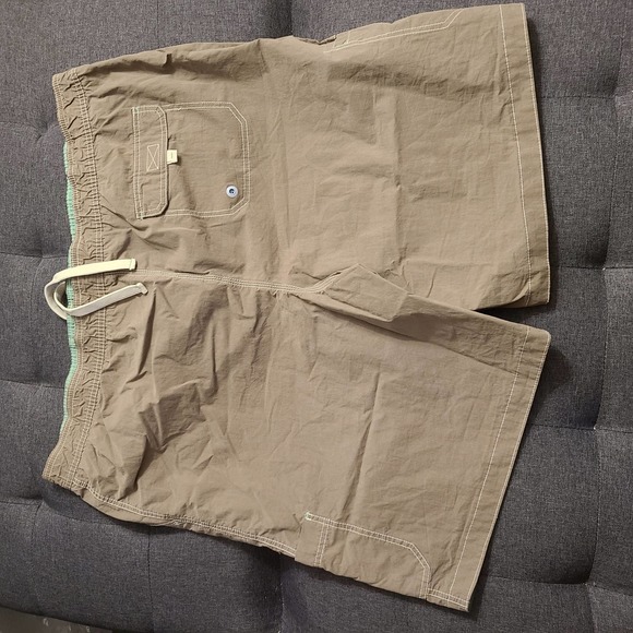 Mantaray Mens Swimwear, Tan with Mint Green Trim. Size 3XL - Picture 9 of 9